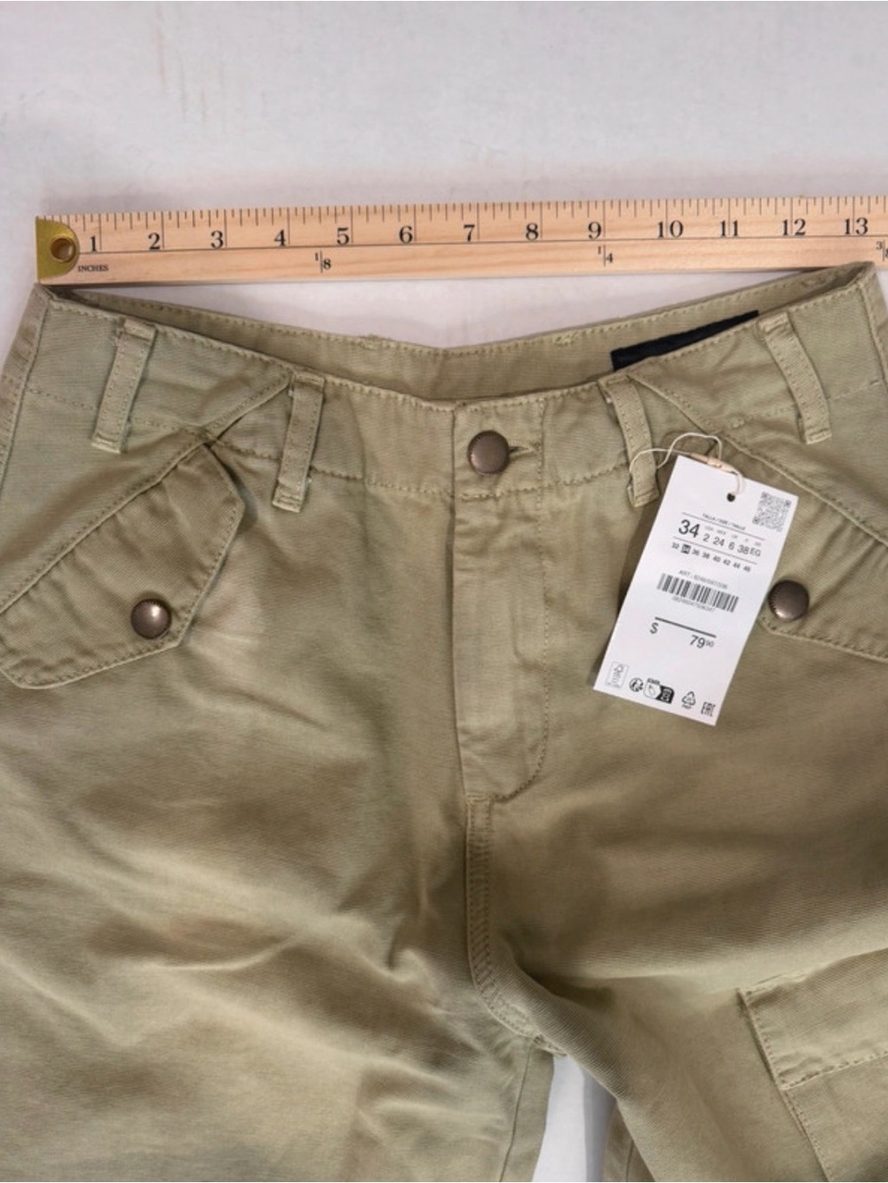 Zara ZW Collection women’s barrel cargo pants - Picture 9 of 12